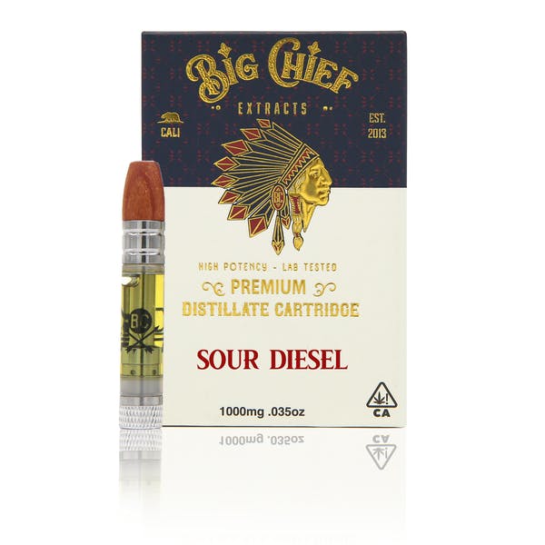 Big Chief THC Cartridge - Sour Diesel 1G