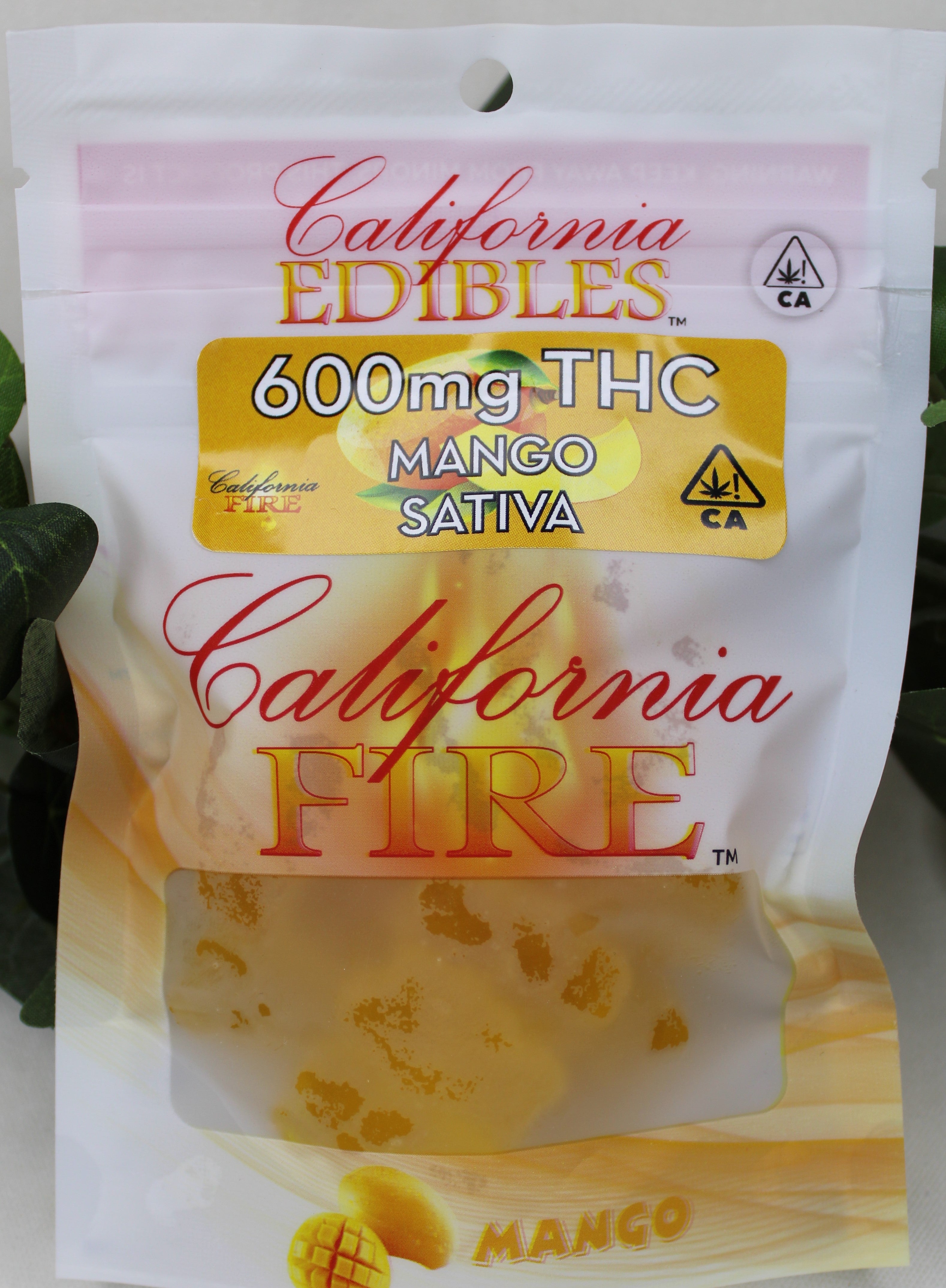 California Fire 600mg "MANGO" THC Edible