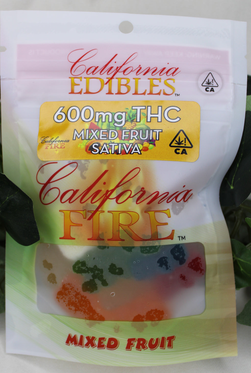 California Fire 600mg "MIXED FRUIT" THC Edible