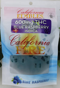 California Fire 600mg "Blue Raspberry" THC Edible
