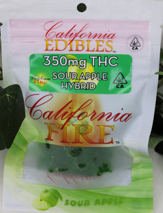 California Fire 350mg "Sour Apple" THC Edible