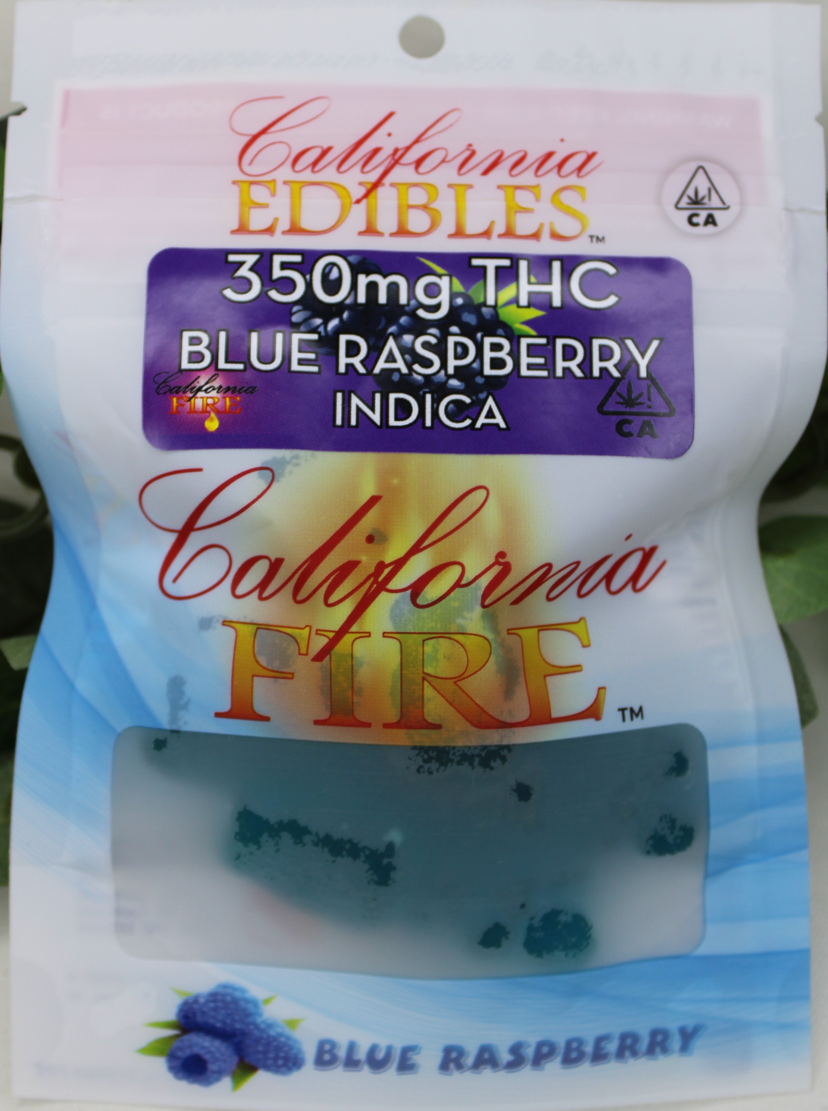 California Fire 350mg "Blue Raspberry" THC Edible