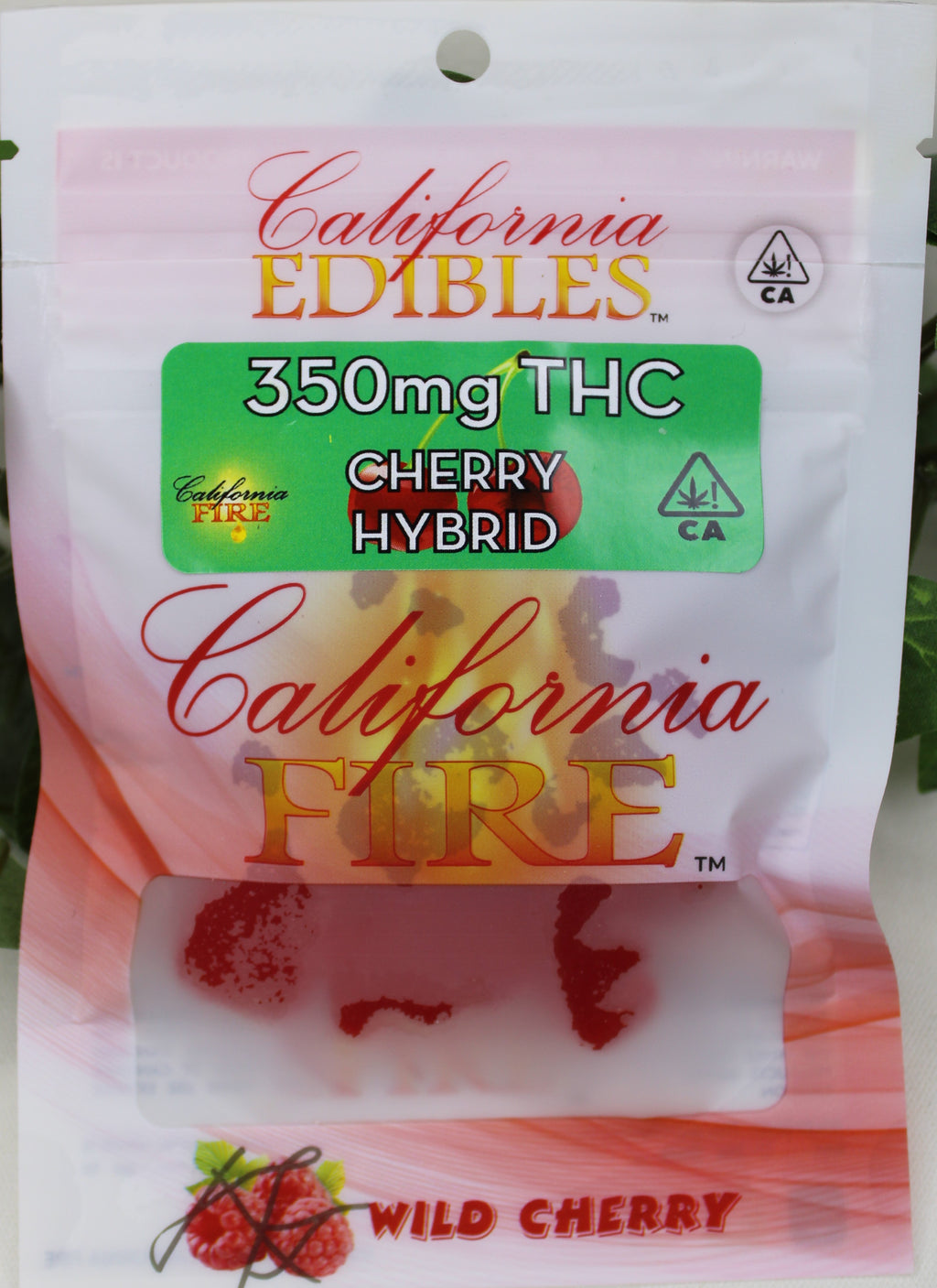 California Fire 350mg "Cherry" THC Edible