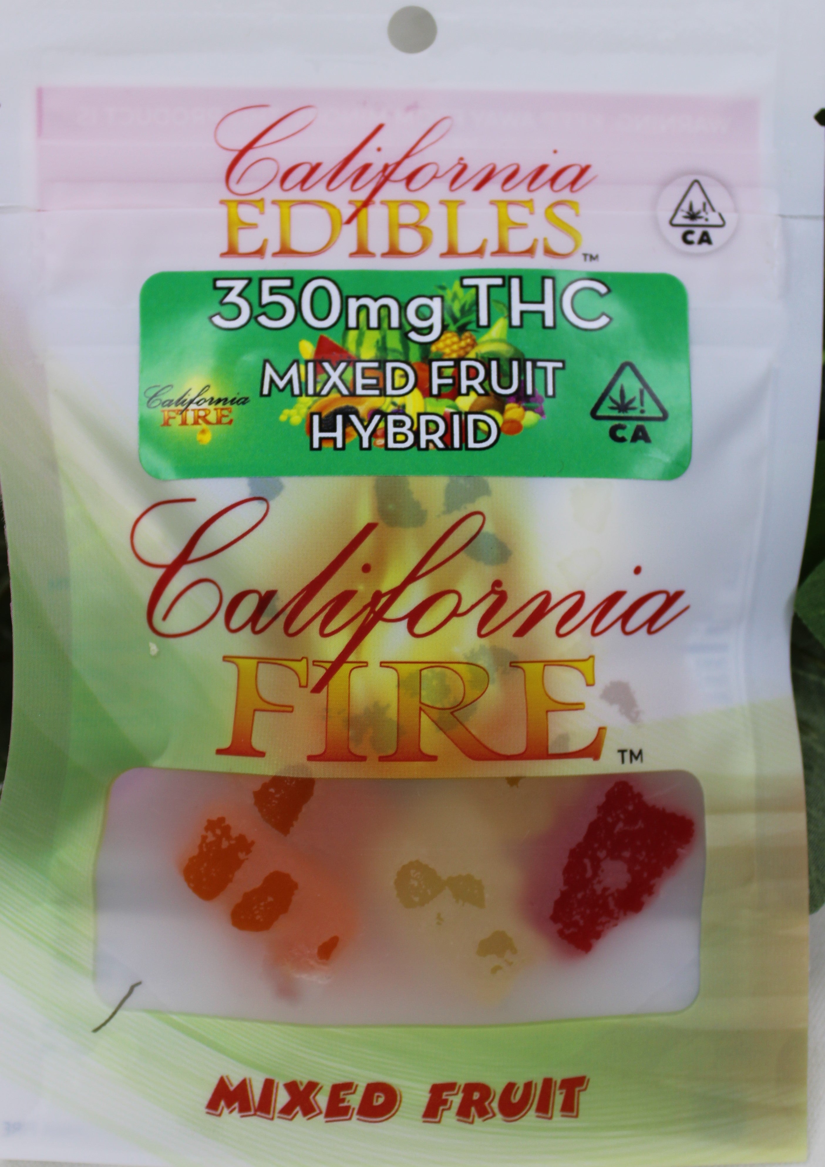 California Fire 350mg "Mixed Fruit Hybrid" THC Edible