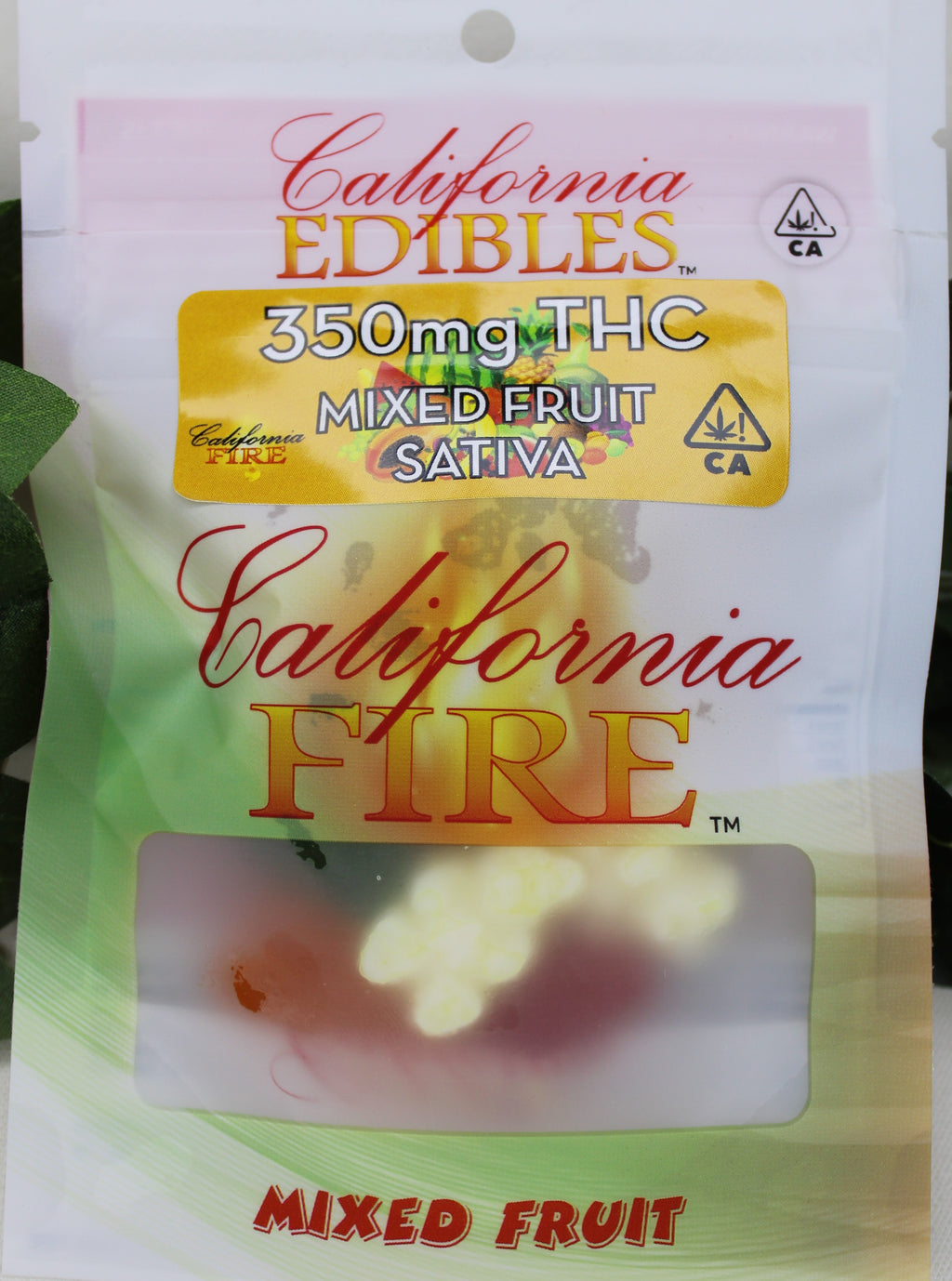 California Fire 350mg "Mixed Fruit Sativa" THC Edible