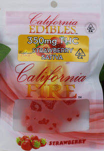 California Fire 350mg "Strawberry Sativa" THC Edible