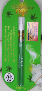 California Fire "White Widow" Disposable Cartridges (550 mg)