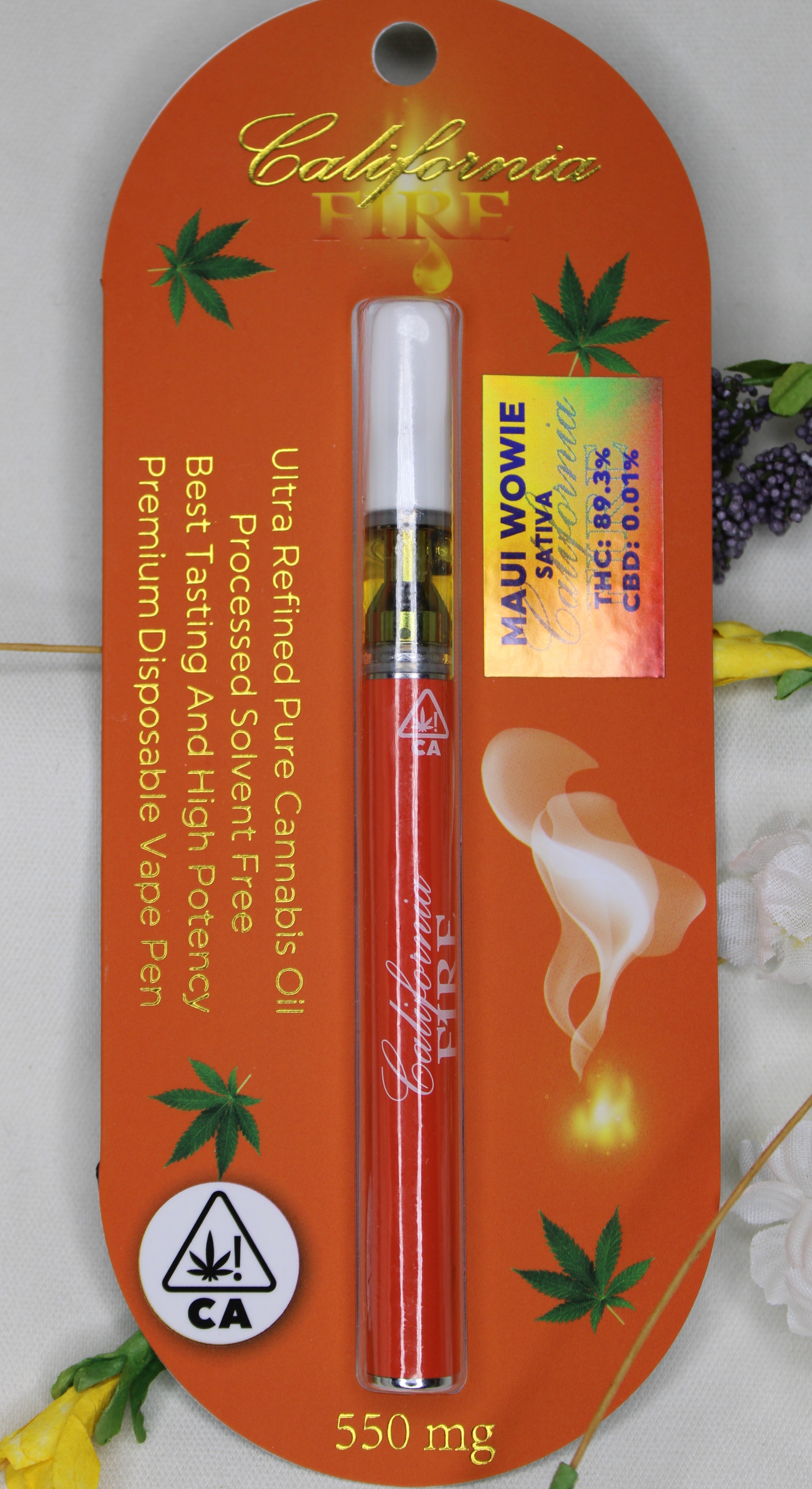California Fire "Maui Wowie" Disposable Cartridges (550 mg)