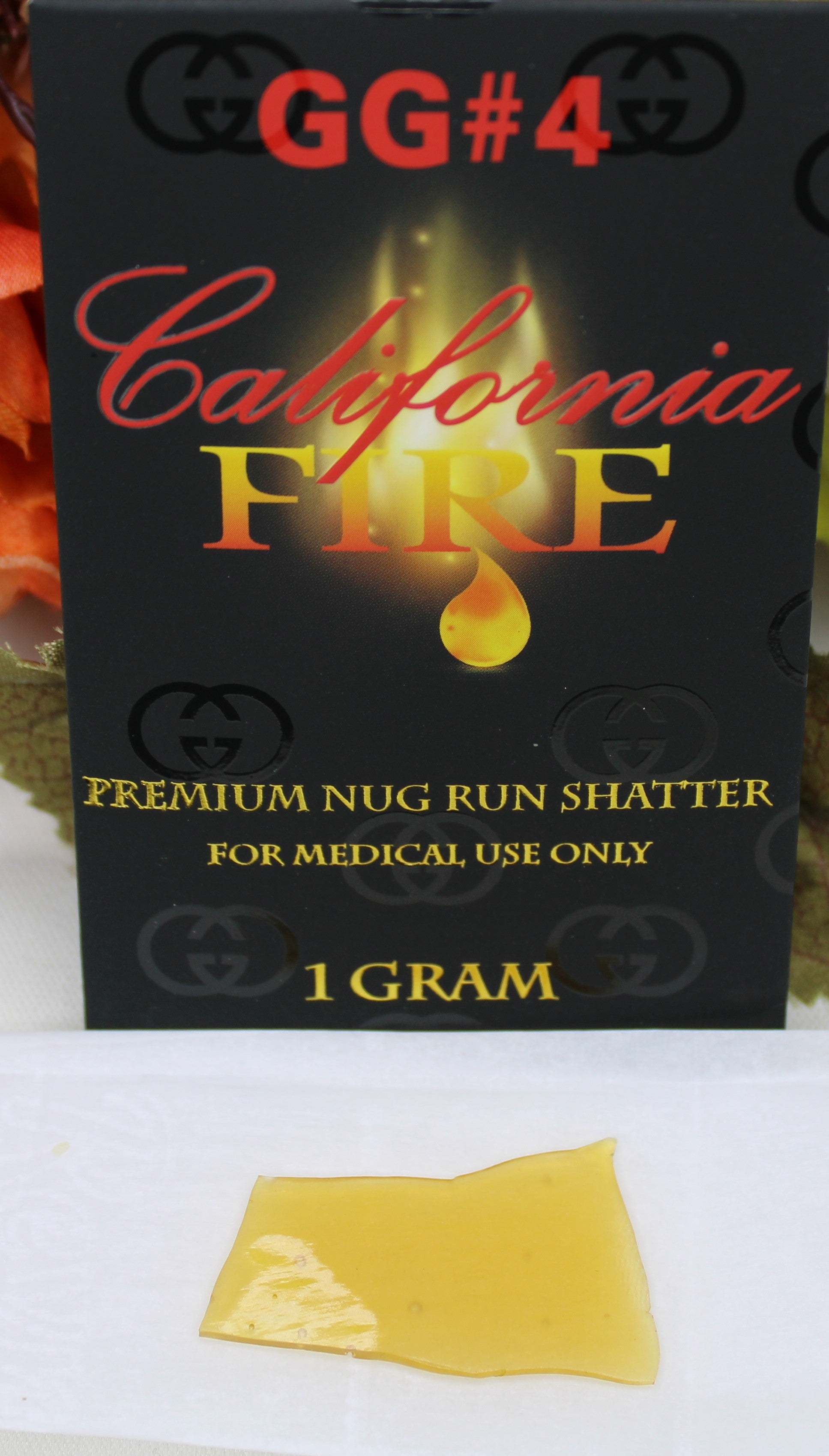 California Fire Premium Nug Run Shatter "GG #4" (1g)