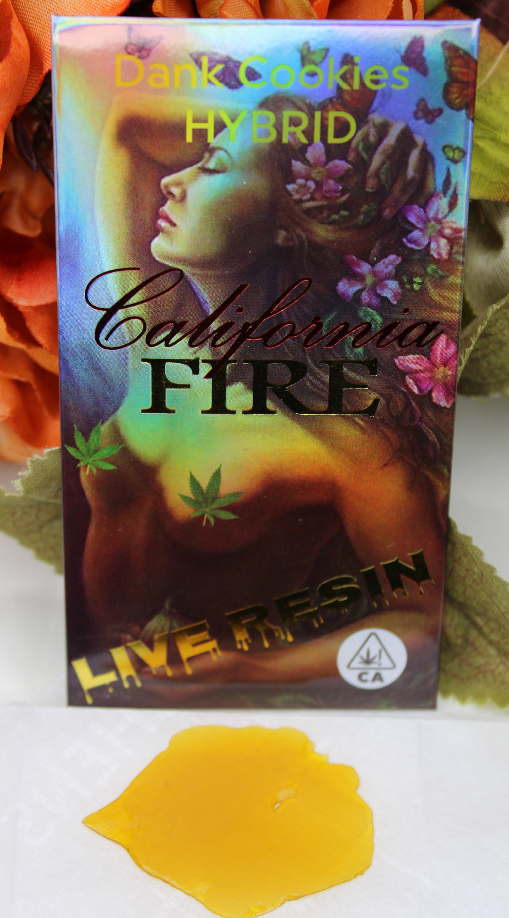 California Fire Live Resin Shatter "DANK COOKIES HYBRID" (1g)