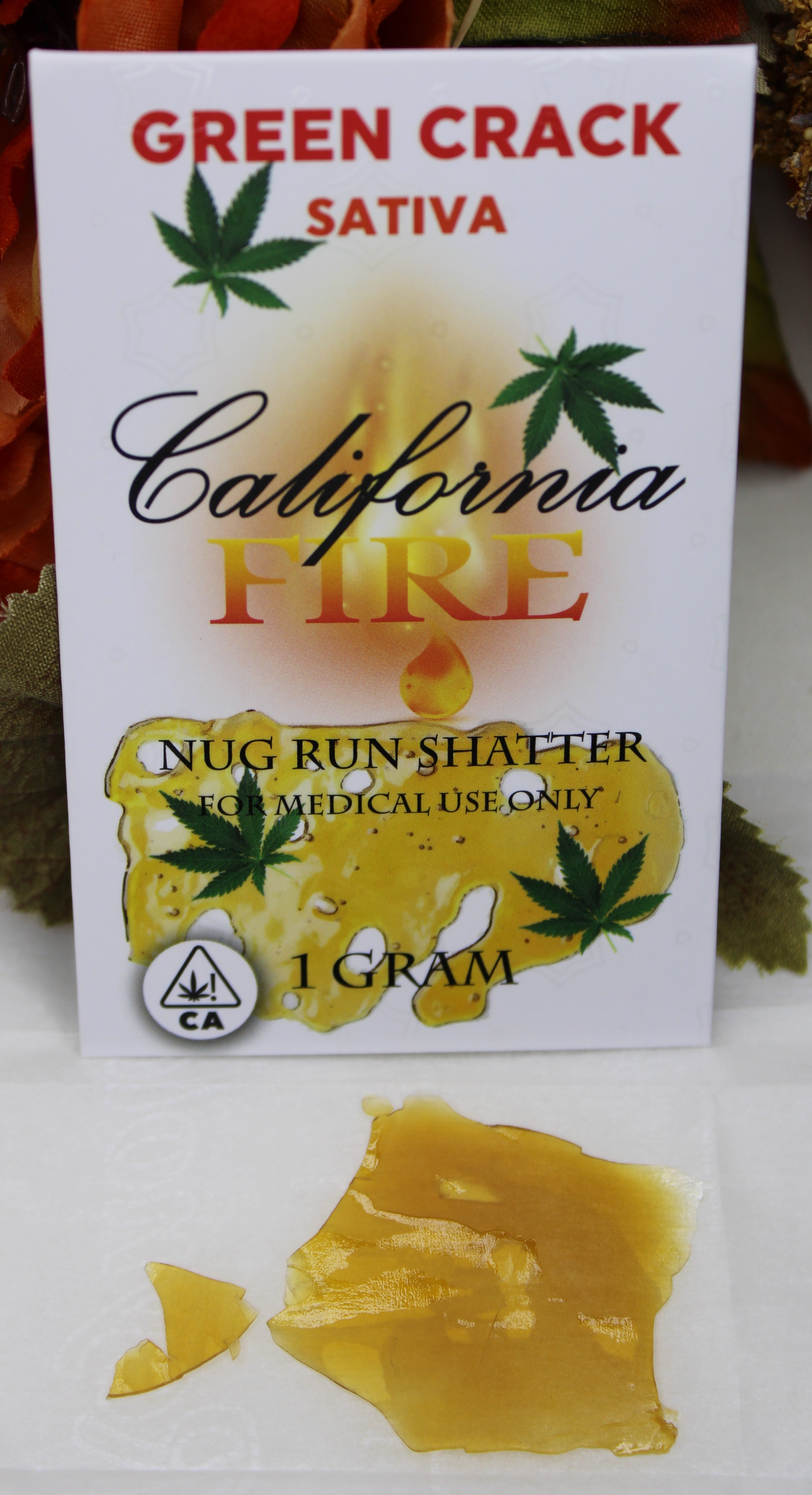California Fire Nug Run Shatter "Green Crack" (1g)
