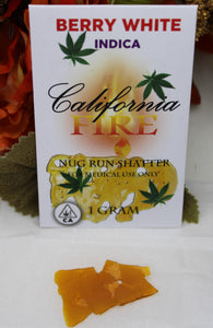 California Fire Nug Run Shatter "Berry White" (1g)