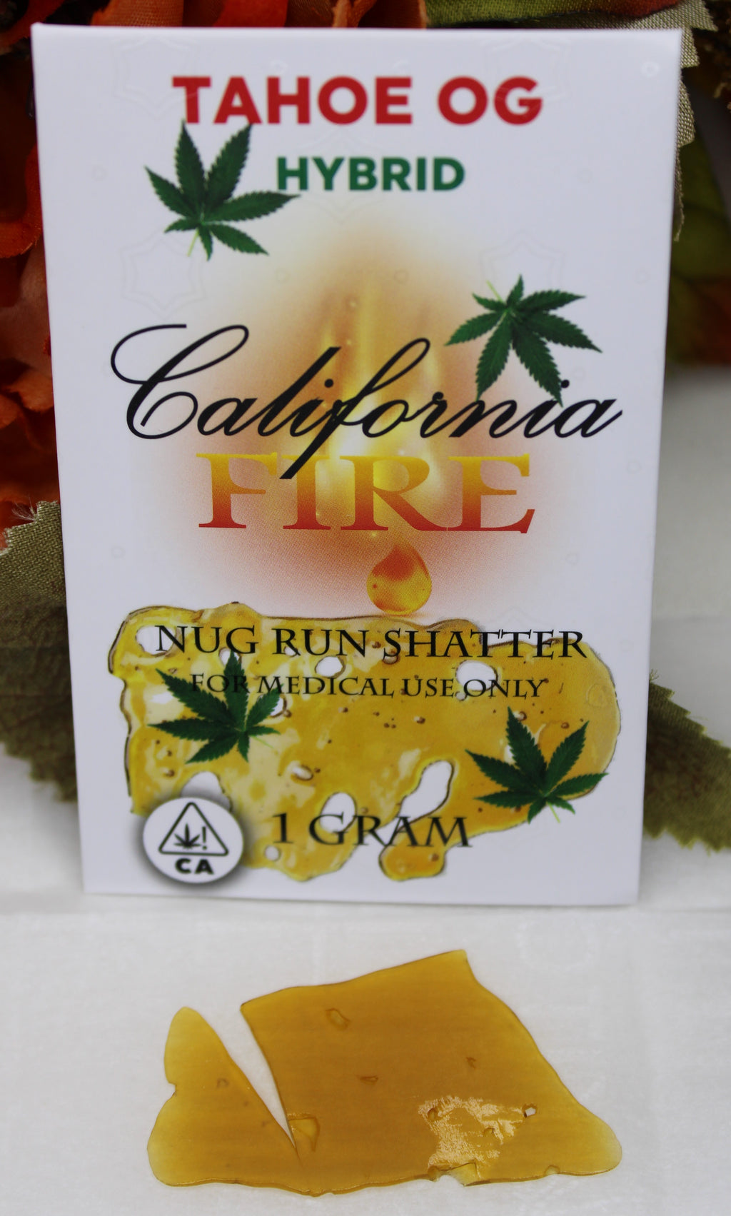 California Fire Nug Run Shatter "Tahoe OG" (1g)