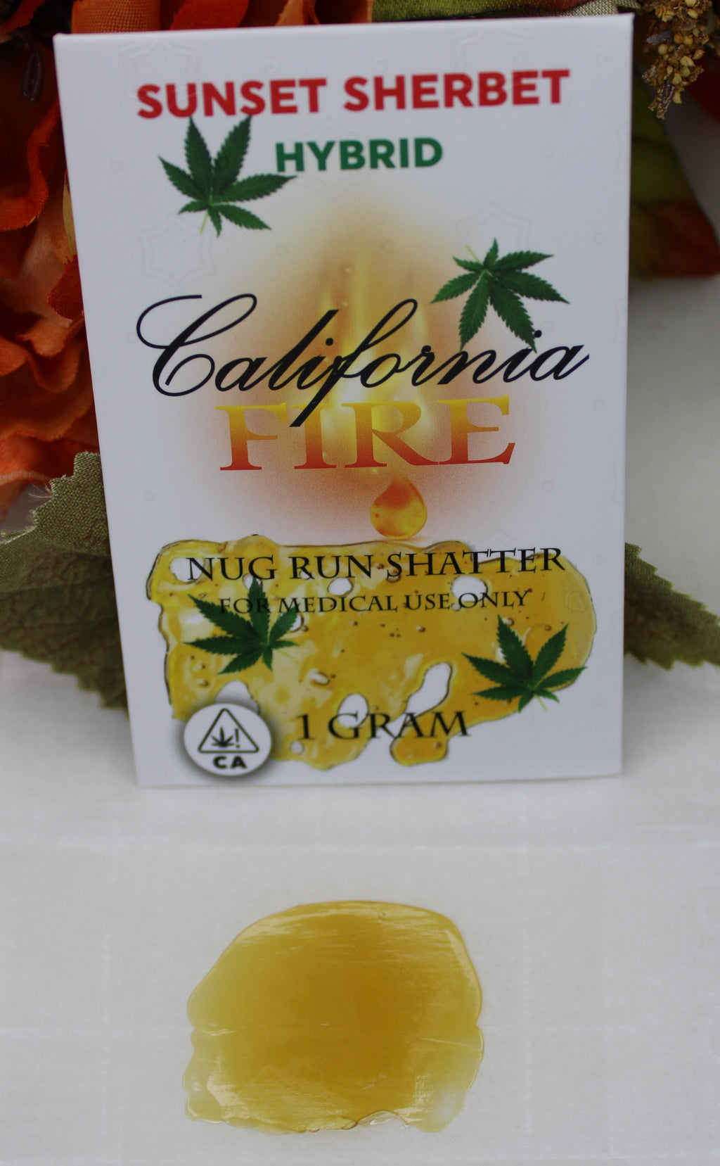 California Fire Nug Run Shatter "Sunset Sherbert" (1g)