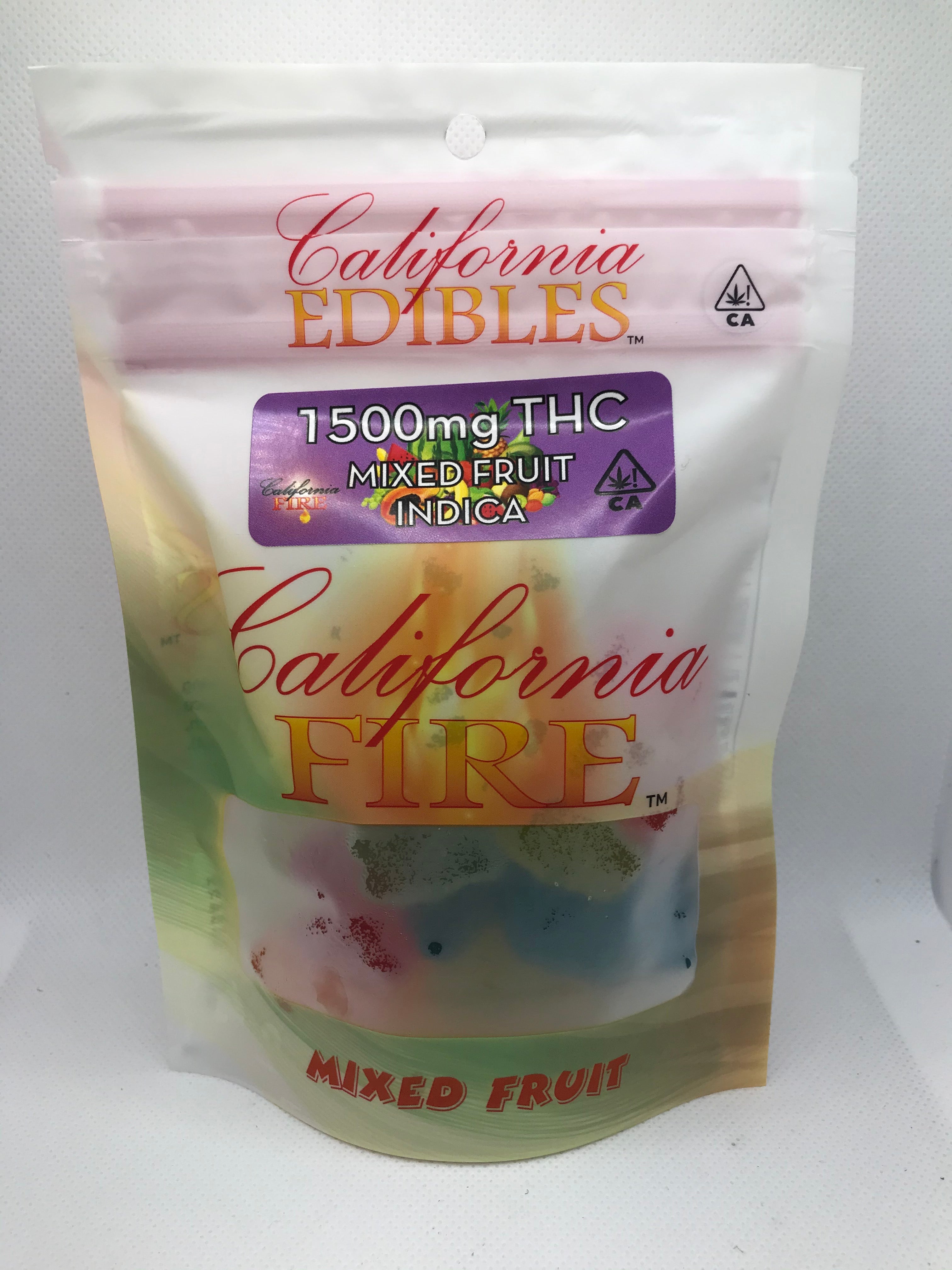 California Fire 1500mg "Mixed Fruit" THC Edible