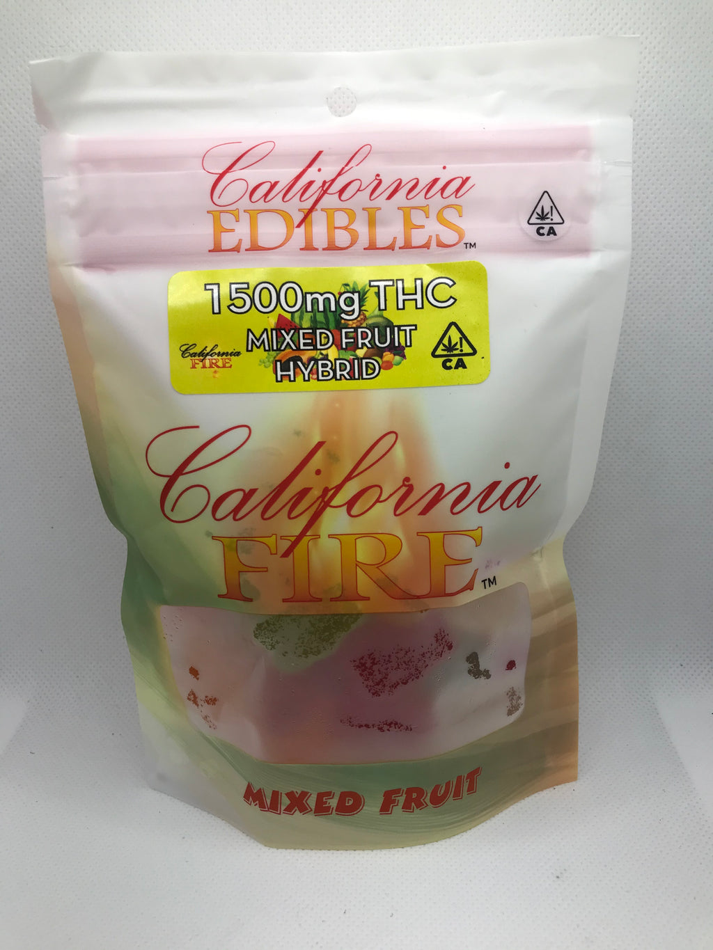 California Fire 1500mg "Mixed Fruit" Hybrid THC Edible