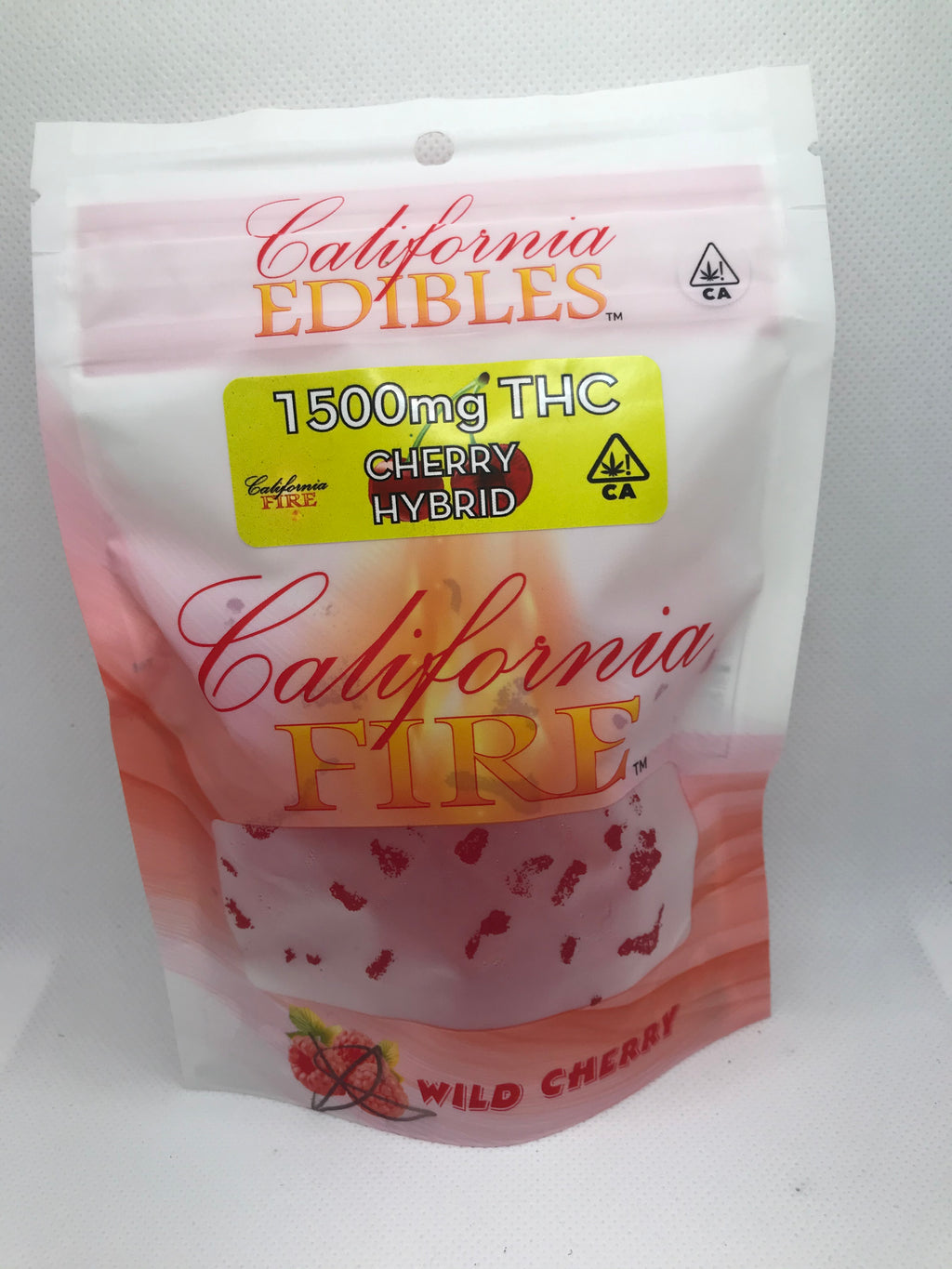 California Fire 1500mg "Cherry" Hybrid THC Edible